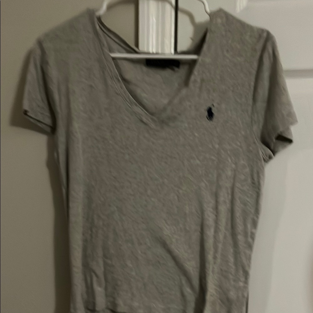 Ralph Lauren Gray V-Neck T-Shirt